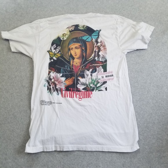 Civil Regime Other - Civil Regime Shirt Mens Large White Virgin Mary Our Lady Of Sorrows Streetwear